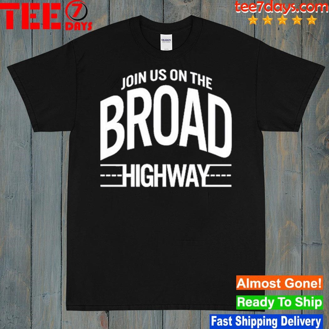 Nicko Mcbrain Join Us On The Broad Highway shirt