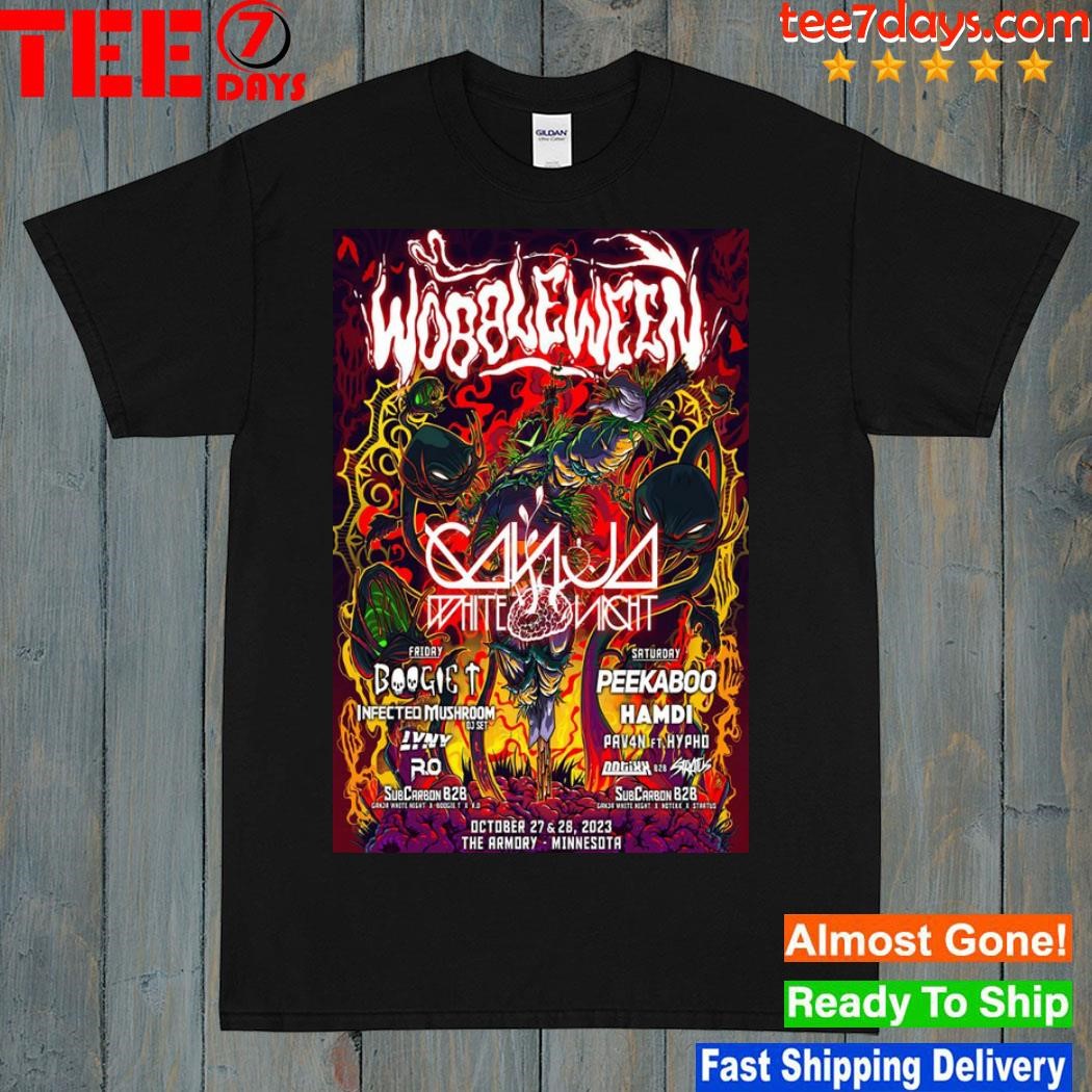 October 27 and 28 2023 wobbleween the armory Minnesota poster shirt