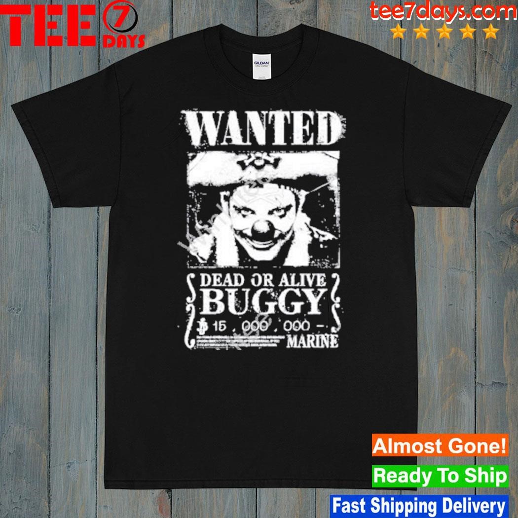 One piece liveaction buggy wanted poster shirt