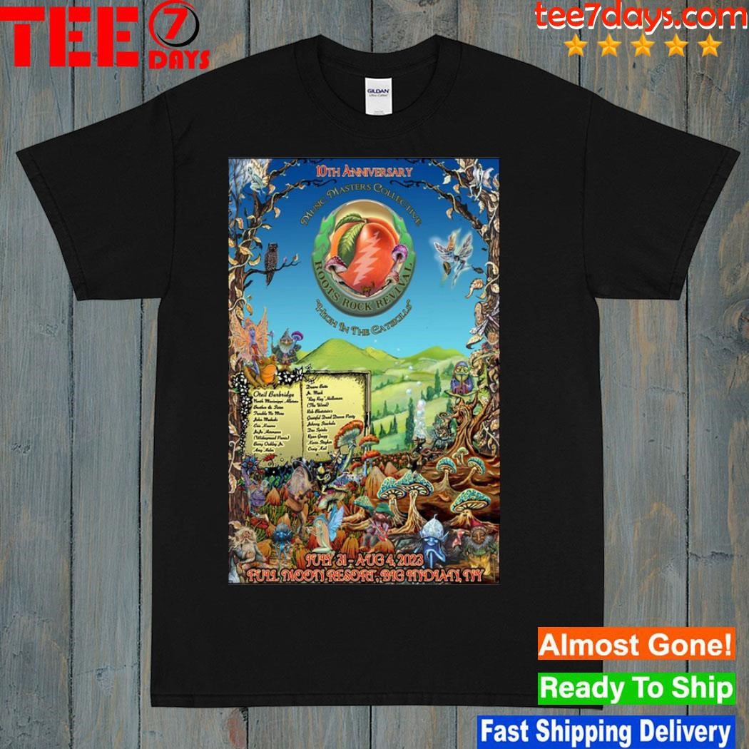 Oteil burbridge 10th anniversary full moon resort big indian ny july and august 2023 tour poster shirt
