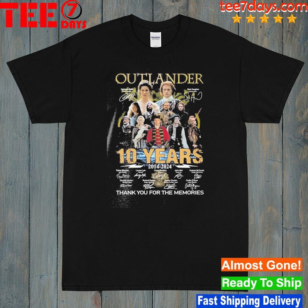 Outlander 10 Years 2014- 2024 Thank You For The Memories T-Shirt