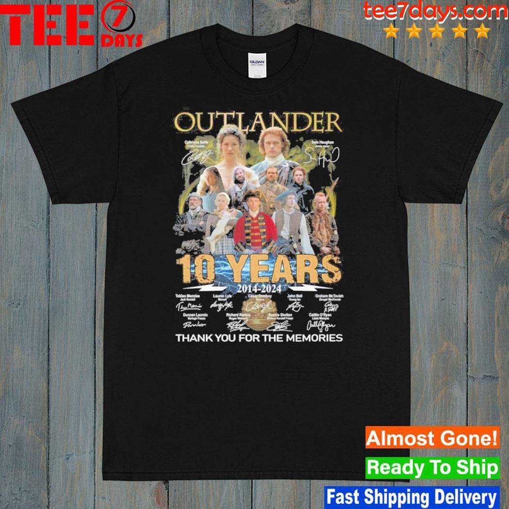 Outlander 10 years 2014- 2024 thank you for the memories shirt