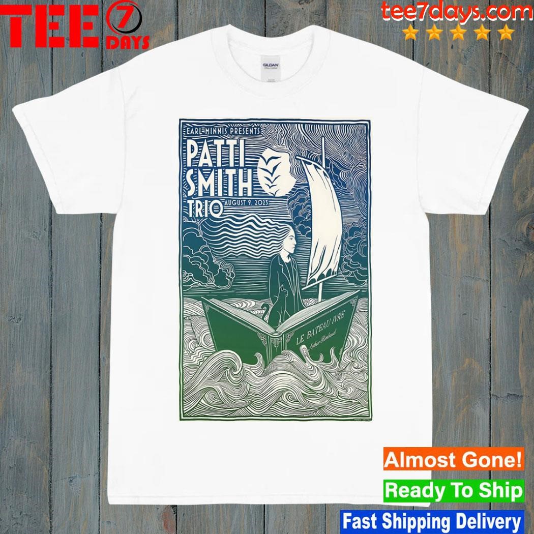 PattI smith trio concert in santa barbara august 9 2023 poster shirt