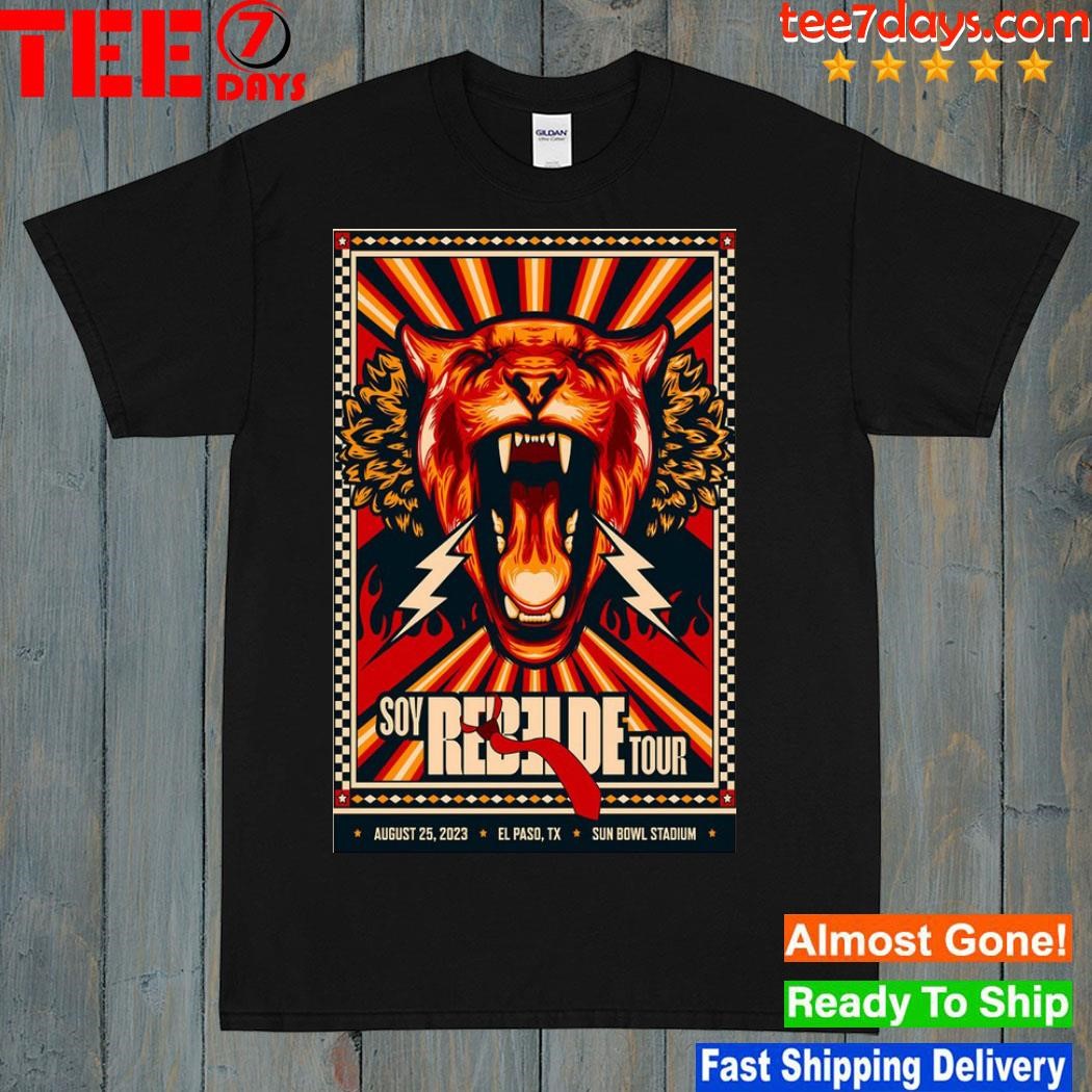 Poster RBD Soy Rebelde Tour El Paso, TX, Sun Bowl Stadium August 25 2023 shirt
