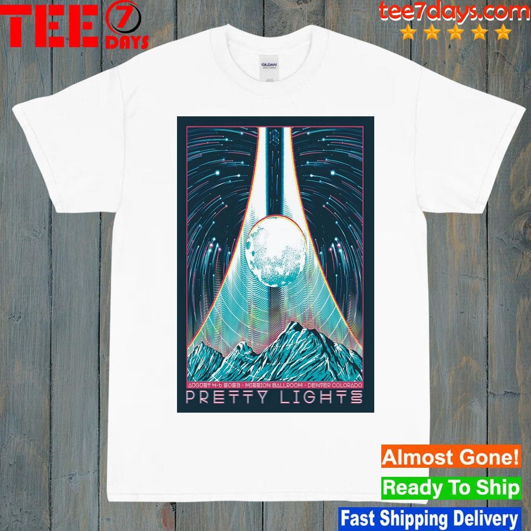 Pretty lights tour mission ballroom denver co show august 6 2023 poster shirt