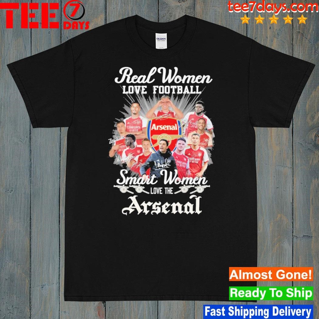Real Women Love Football Smart Women Love The Arsenal T-Shirt