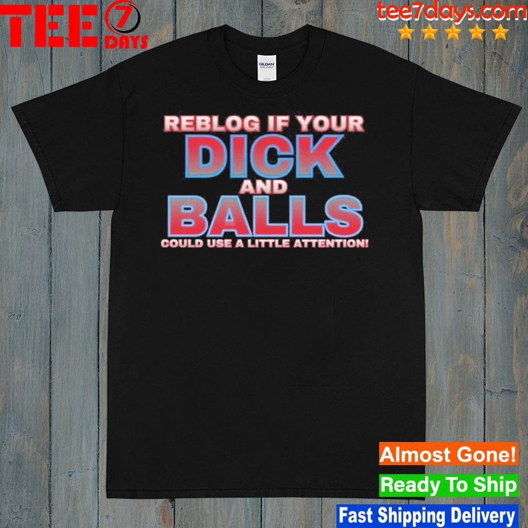 Reblog If Your Dick And Balls Could Use A Little Attention T-Shirt