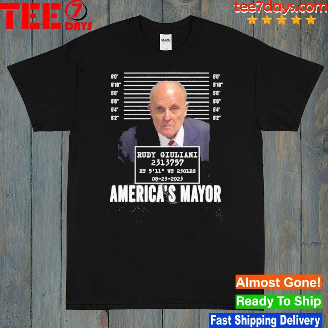 Rudy Giuliani Mugshot Shirt Rudy Giuliani Mug Shot Tshirt