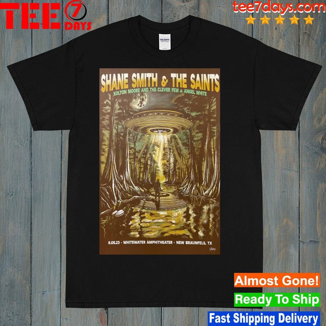 Shane smith and the saints new braunfels tx show august 5 2023 poster shirt