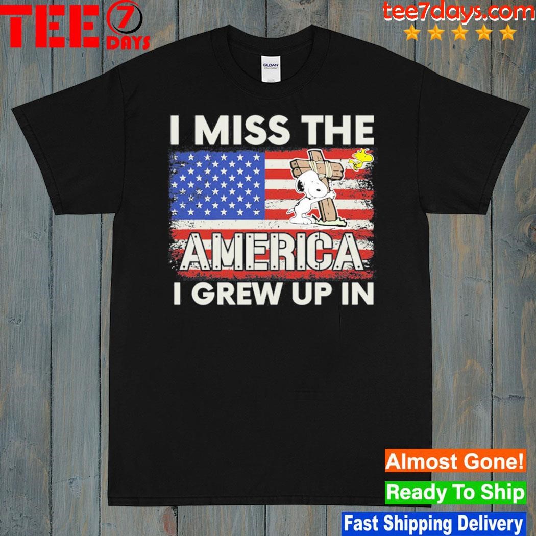Snoopy I miss the America I grew up in shirt