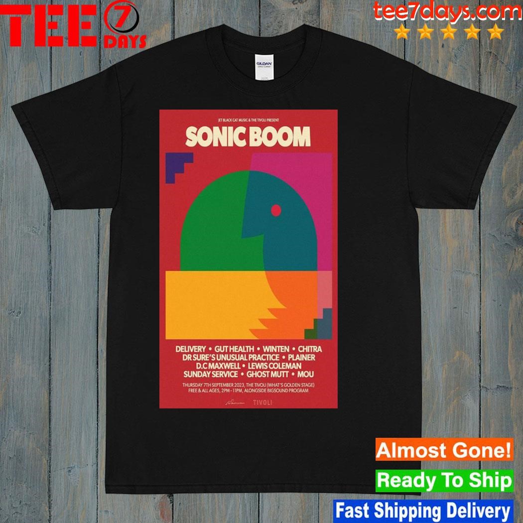 Sonic boom 2023 the tivolI tour poster shirt