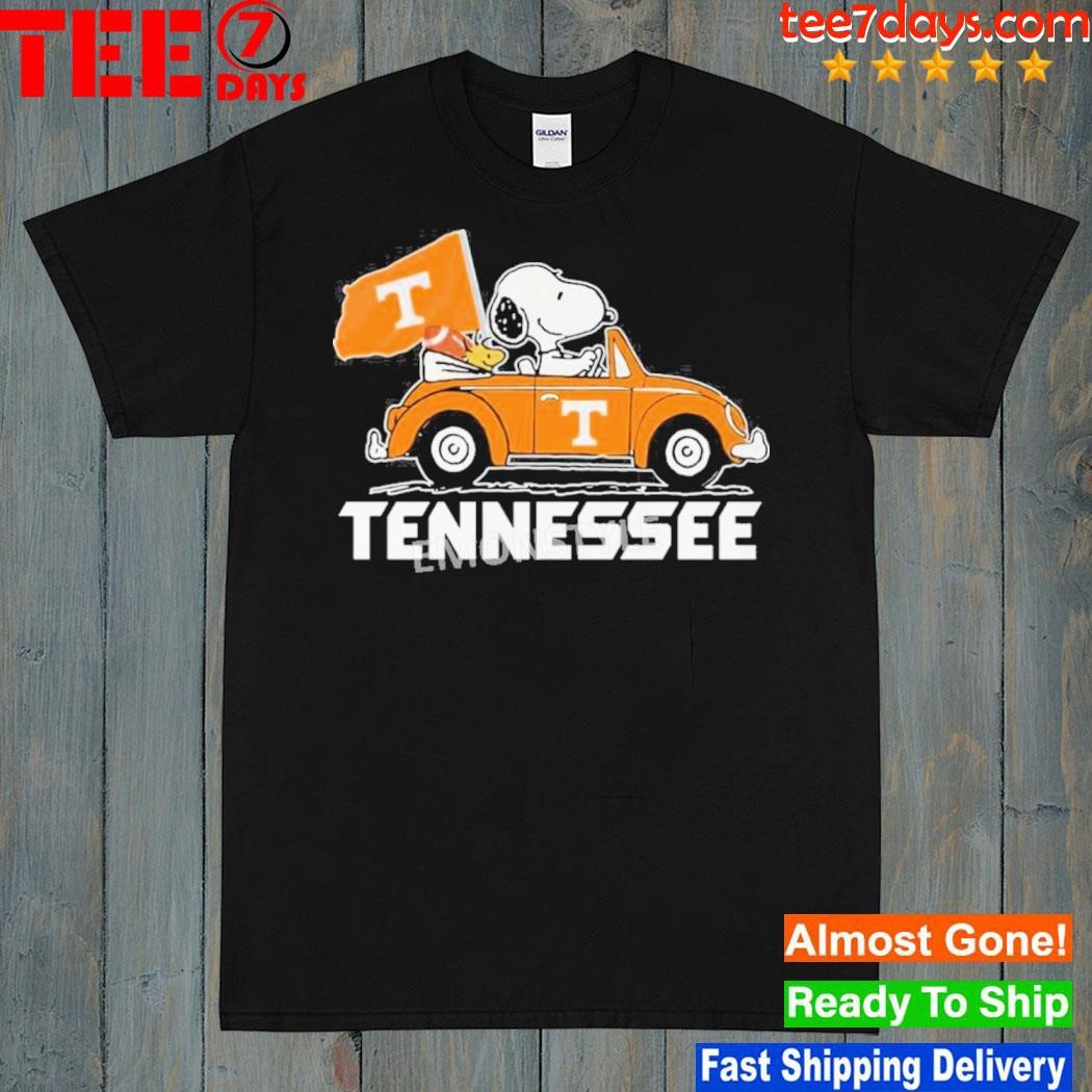 Tennessee Volunteers Snoopy On A Car Shirt