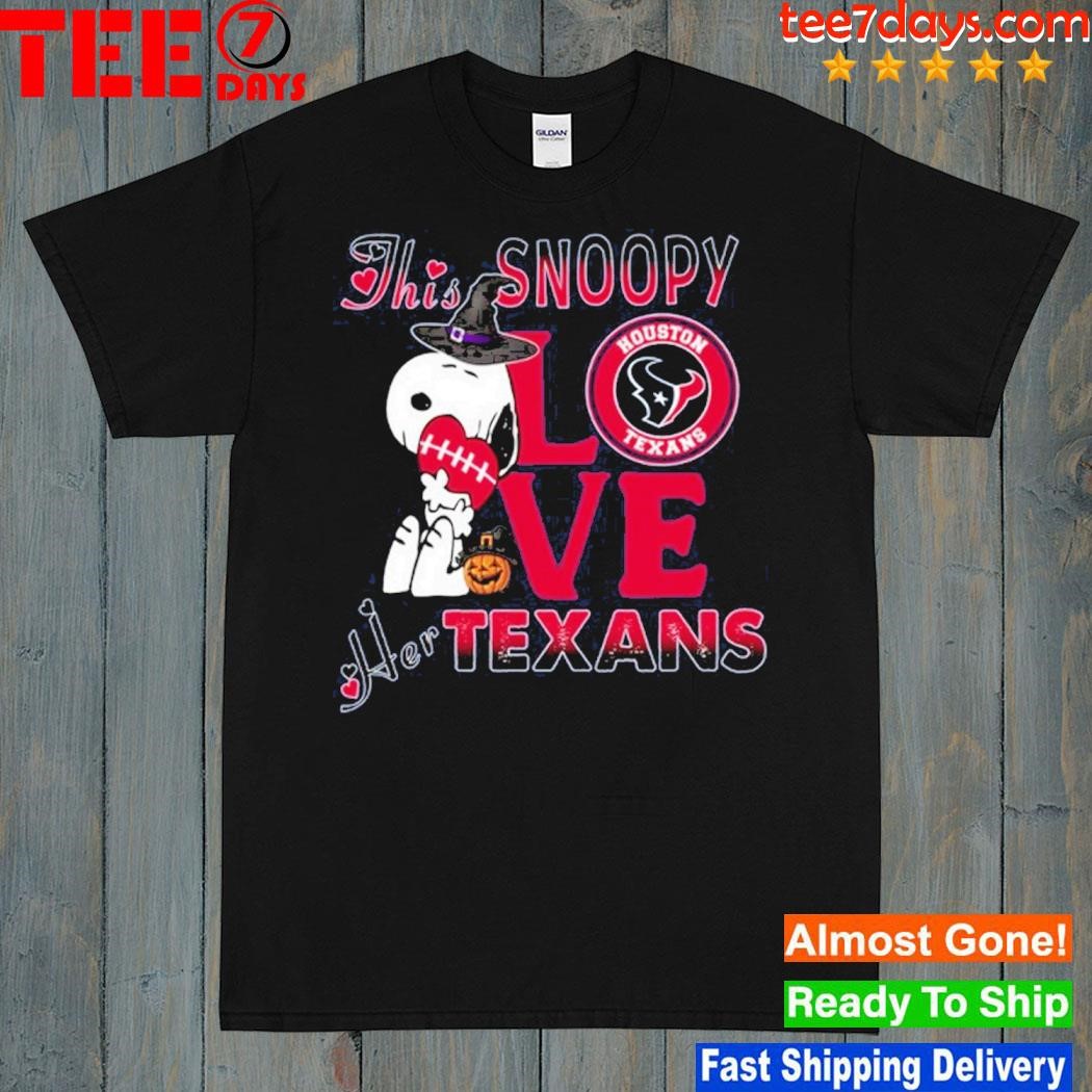 This Snoopy love her houston texans shirt