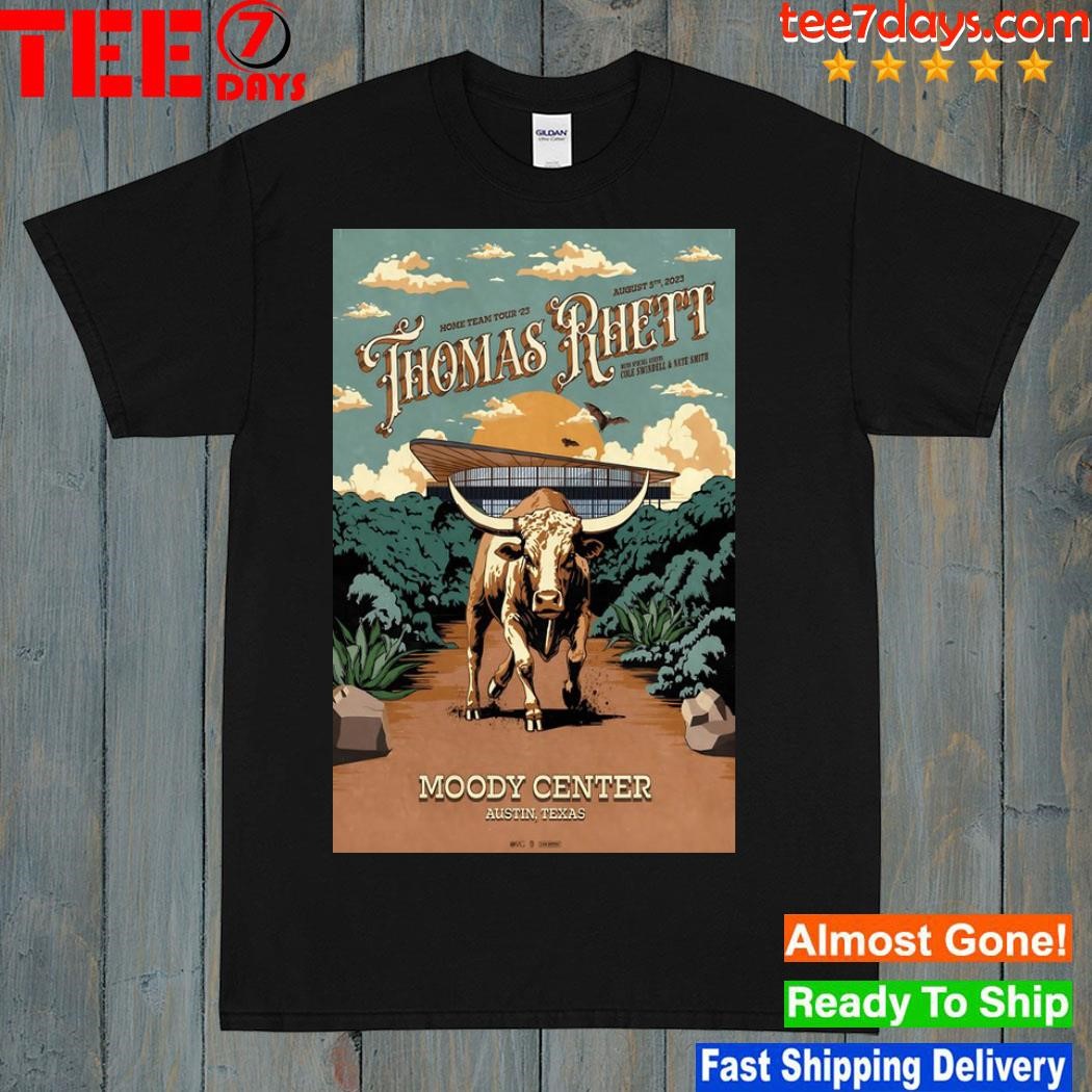 Thomas rhett 5 august event austin 2023 poster shirt