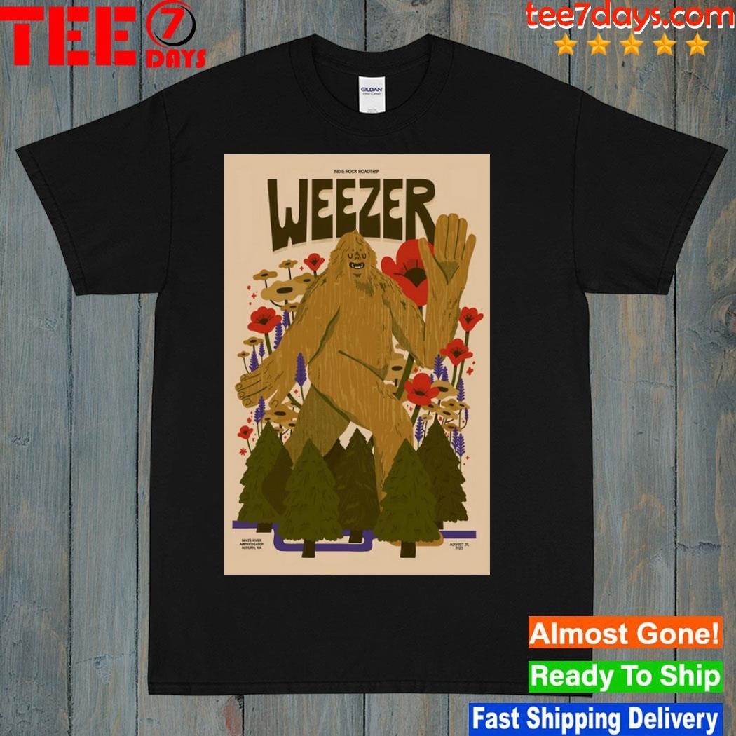 Weezer august 20 2023 auburn wa poster shirt