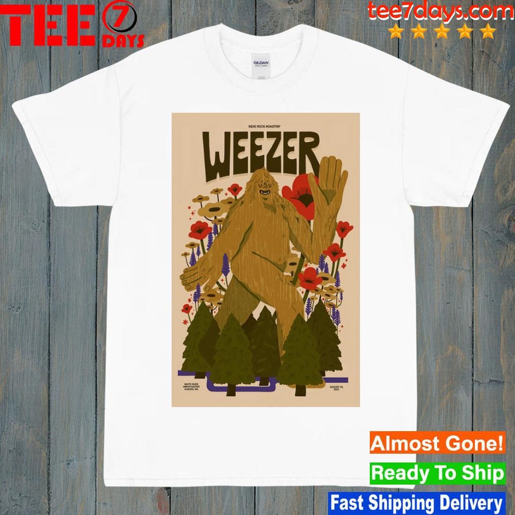 Weezer august 20 2023 white river amphitheatre auburn wa poster shirt