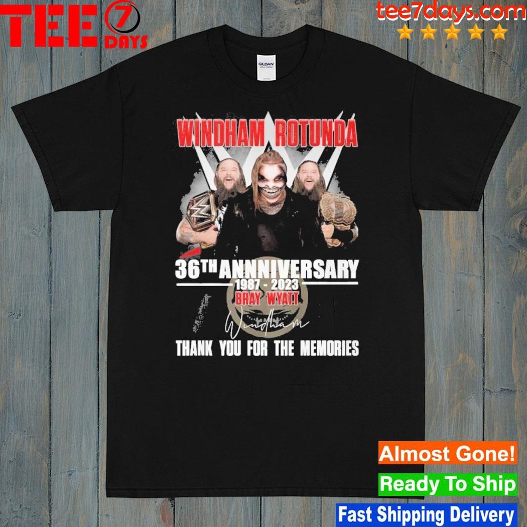 Windham Rotunda 36th Anniversary 1987 – 2023 Bray Wyatt Thank You For The Memories Limited Edition T-Shirt