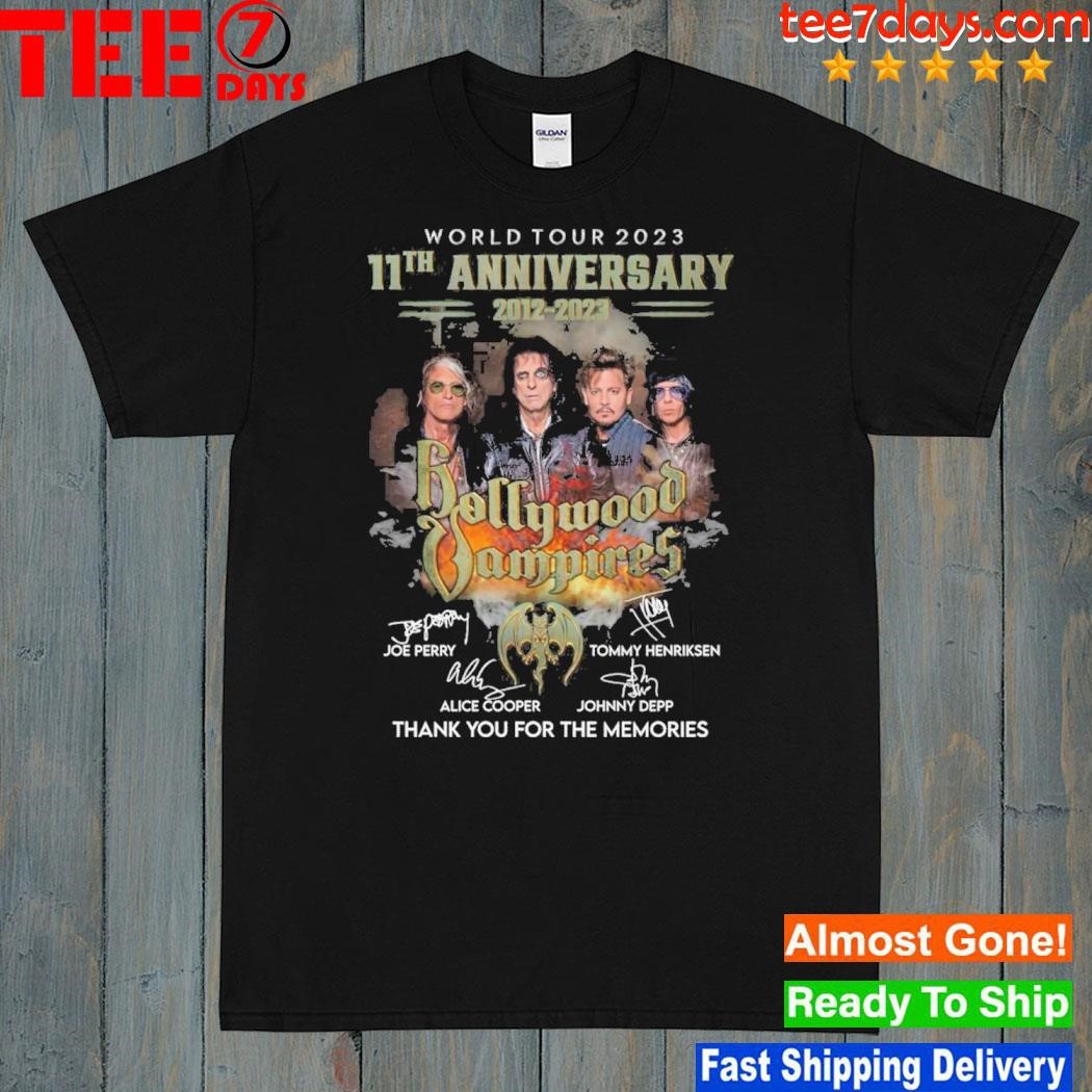 World tour 2023 11th anniversary 2012 2023 bollywood vampires shirt