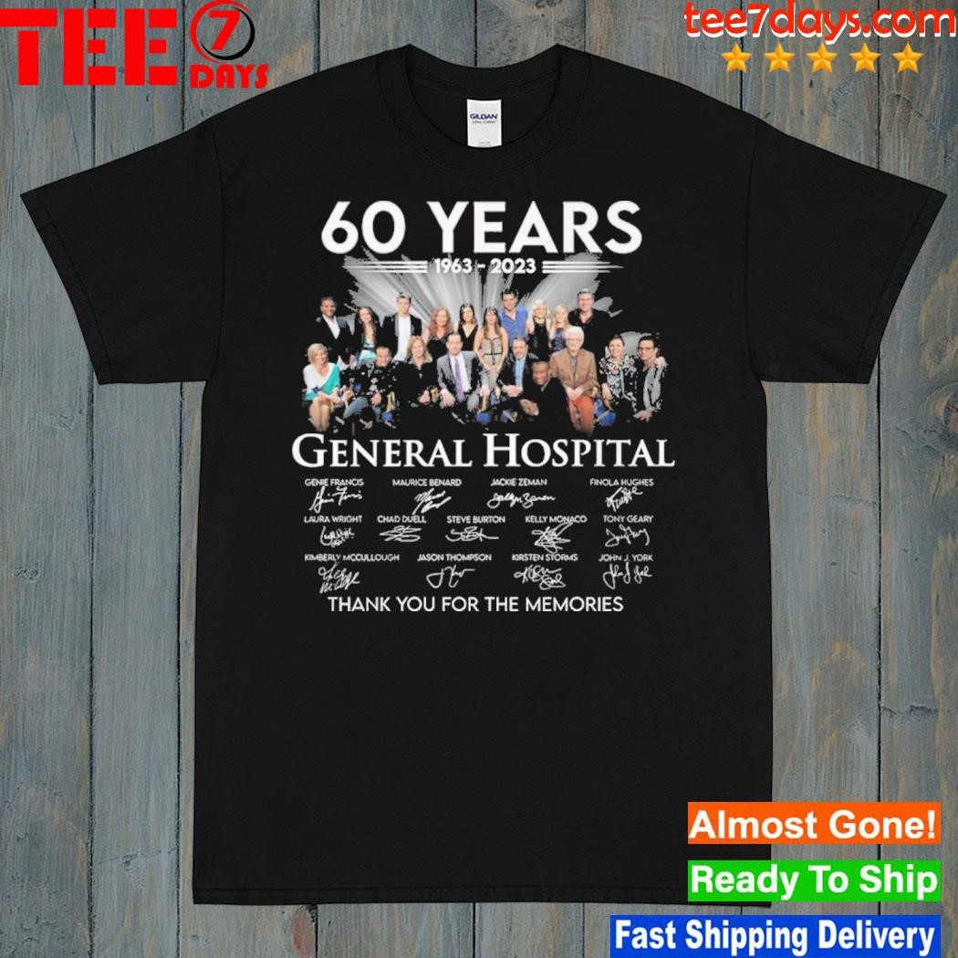 60 years general hospital thank you for the memories shirt