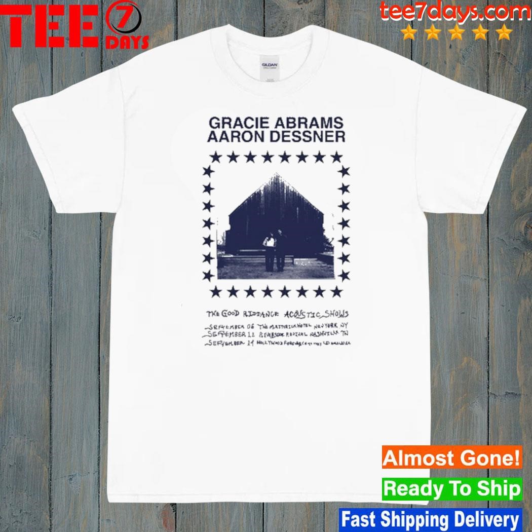 Abrams Aaron Dessner The Good Riddance Acoustic Shows Tee Shirt