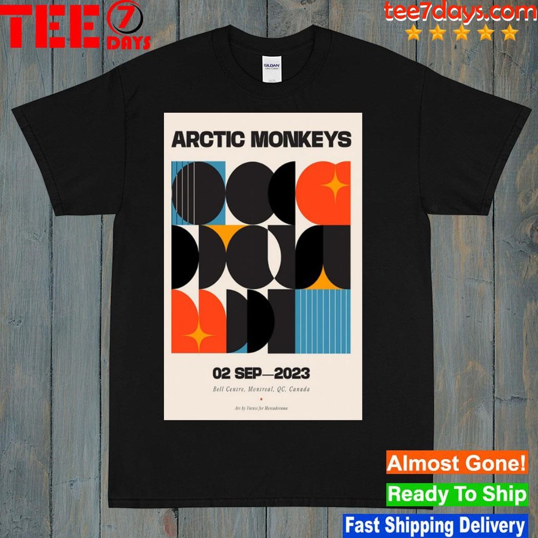 Arctic monkeys north America tour 2023 sep 02 2023 bell centre montréal québec Canada poster shirt