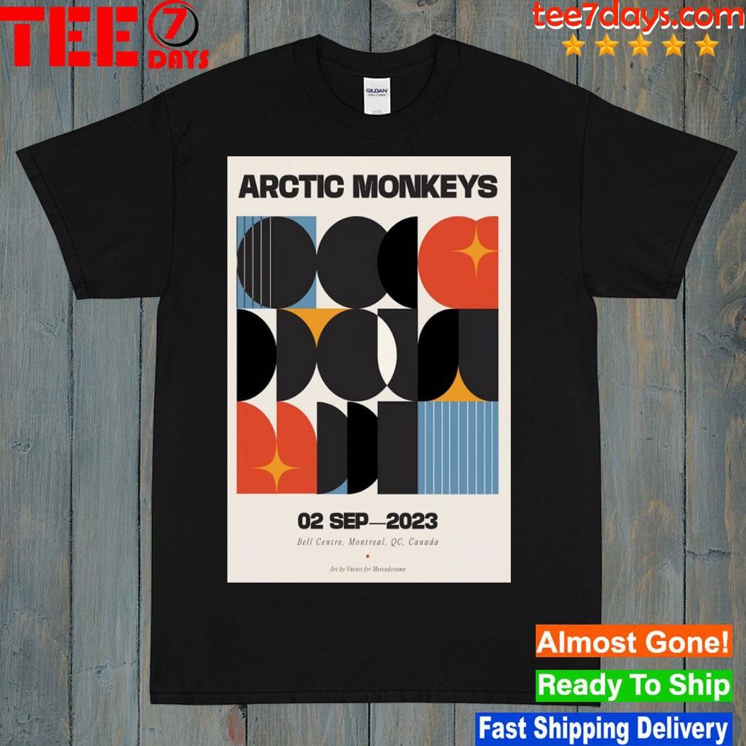 Arctic monkeys september 2nd 2023 montreal qc poster shirt