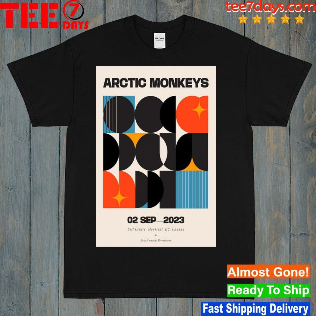 Arctic monkeys tour 2023 montreal qc poster shirt