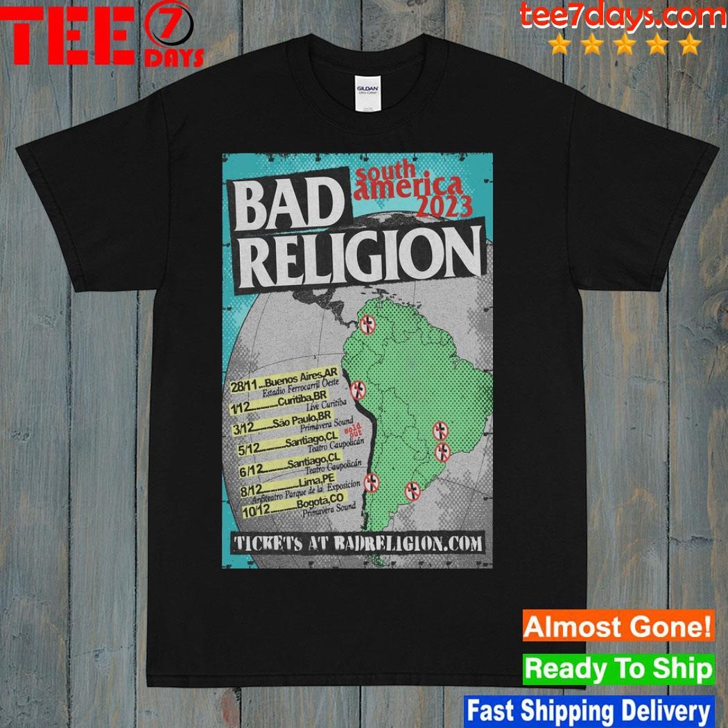 Bad Religion December 2023 South America Poster shirt