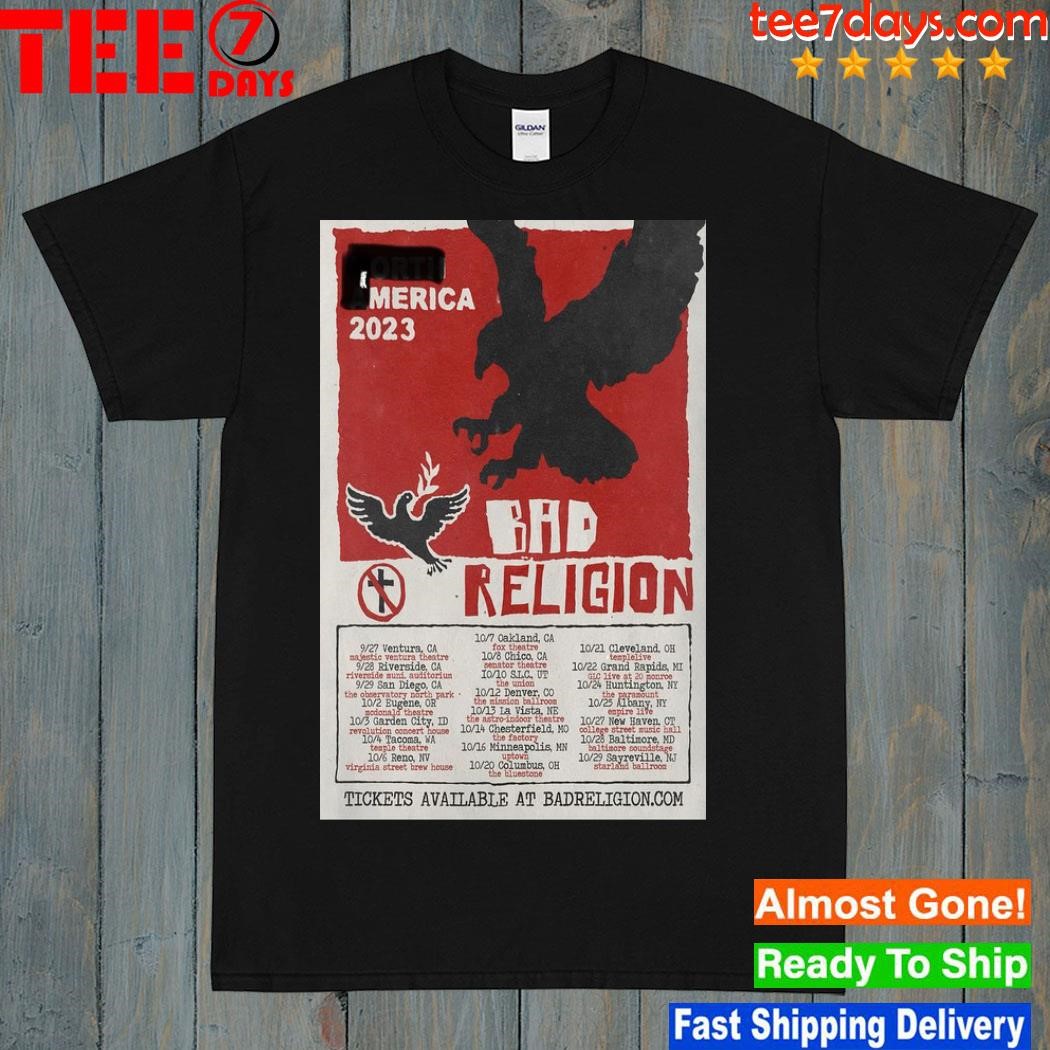 Bad Religion North America 2023 Tour Poster shirt