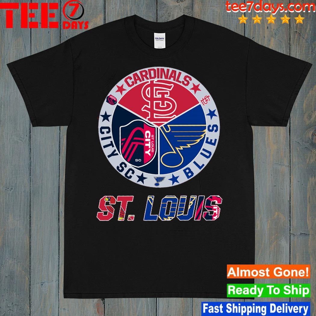 Cardinals and city sc blues st.louis shirt