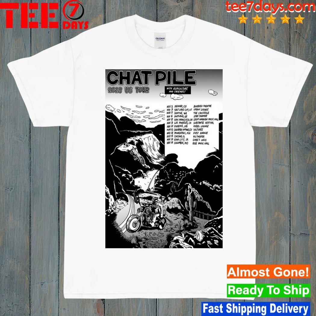 Chat pile us tour 2023 poster t-shirt