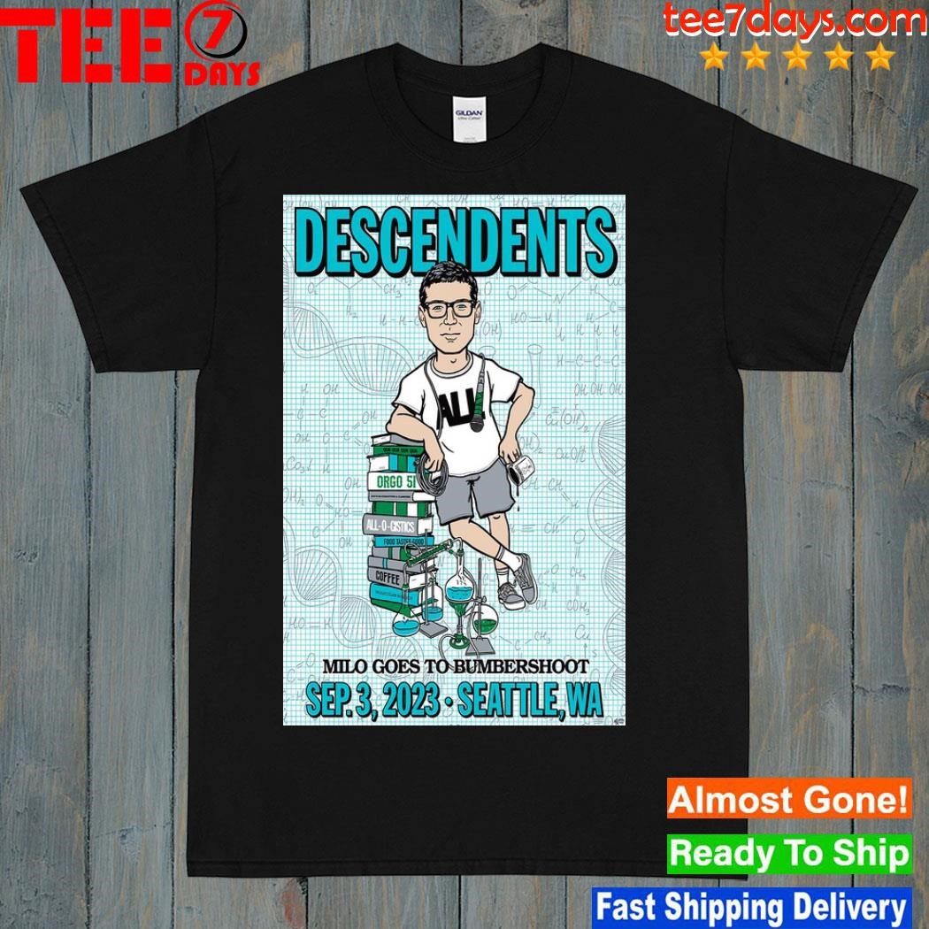 Descendents Seattle wa sep 3rd 2023 poster shirt