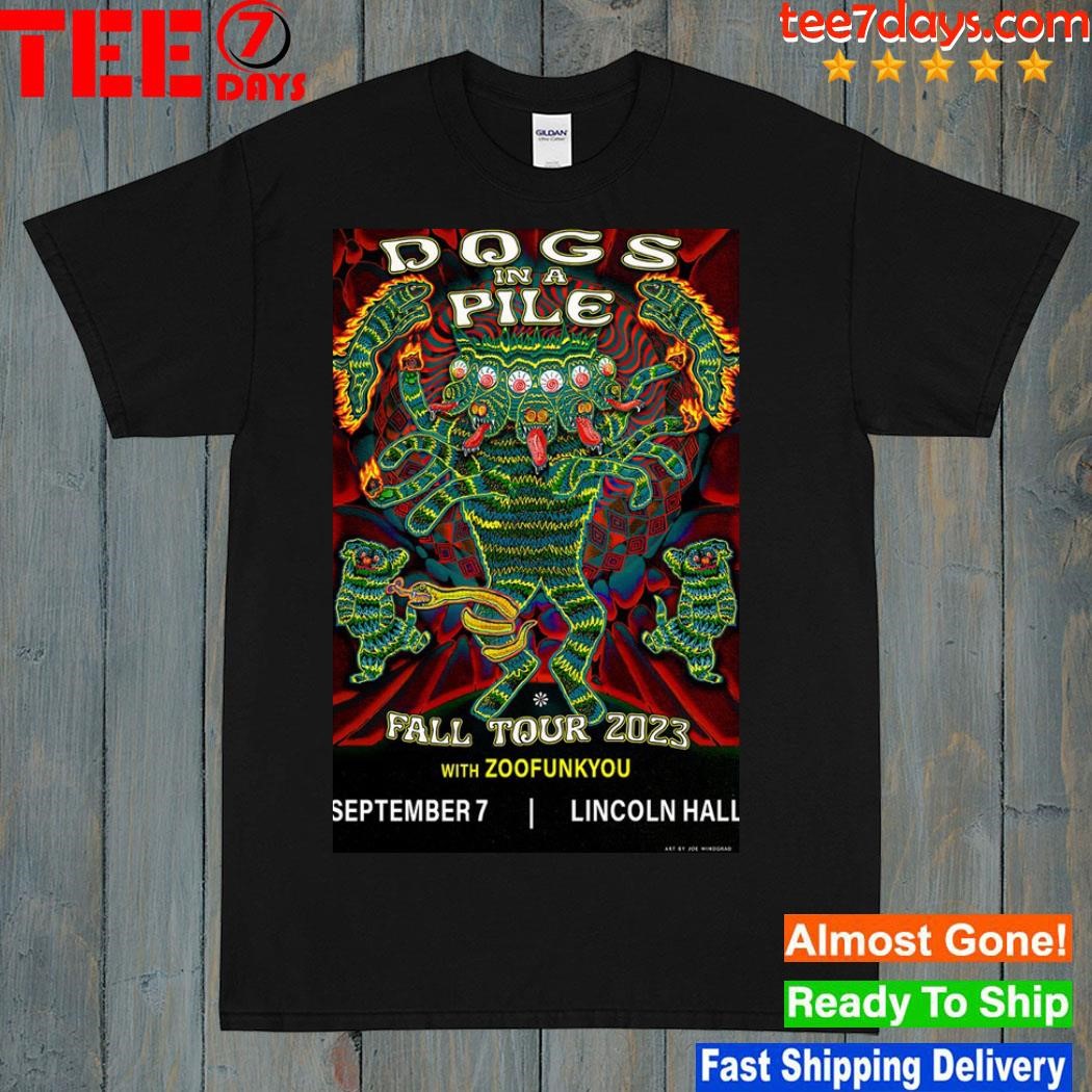 Dogs In A Pile Chicago, IL 2023 Poster shirt