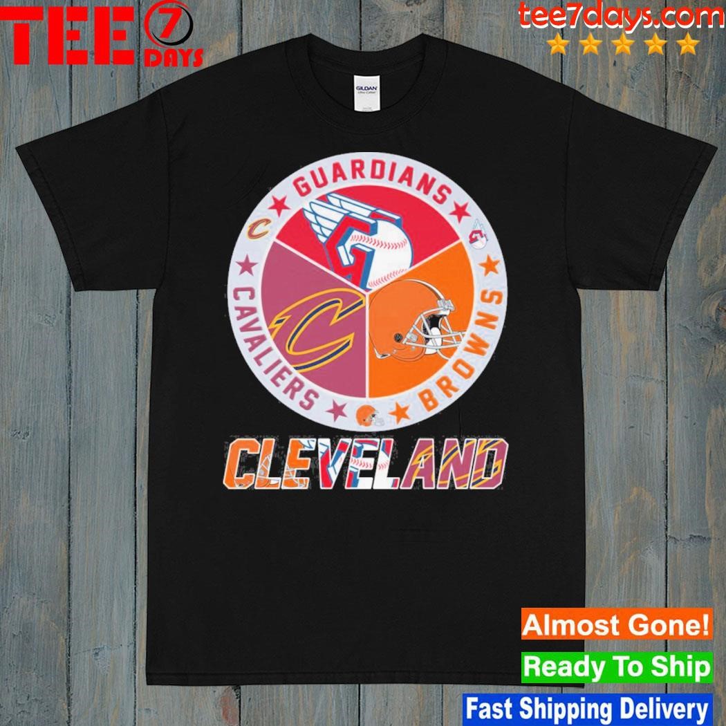 Guardians and browns and cavaliers Cleveland city shirt
