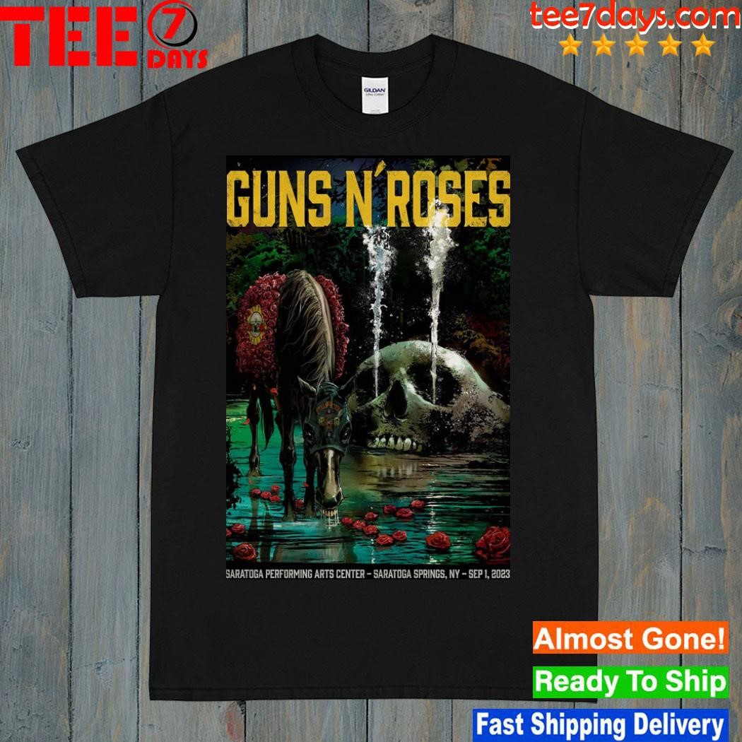 Guns N' Roses Sep 1 2023 Saratoga Springs NY Poster shirt