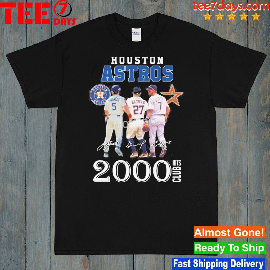 Houston Astros 2000 Hits Club signature retro shirt, hoodie