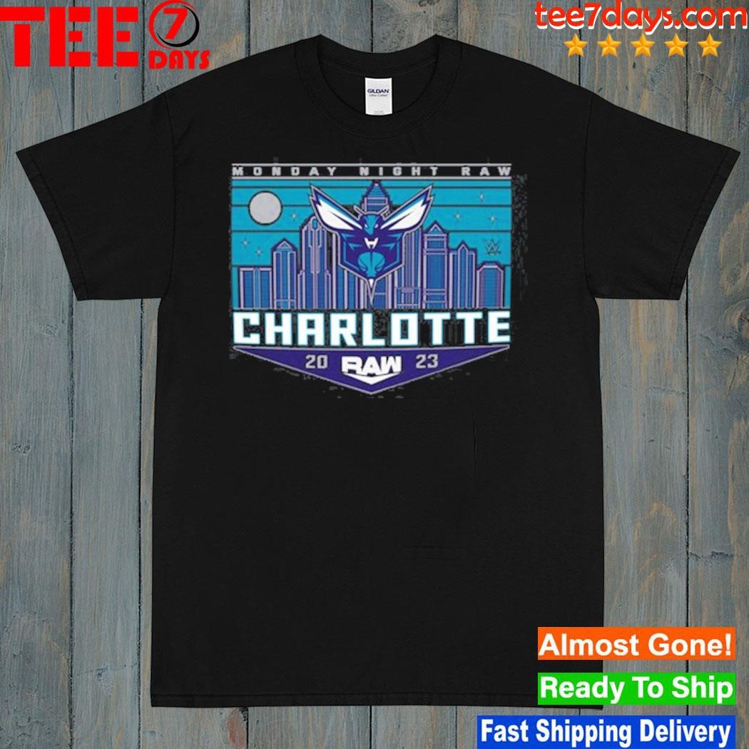 Monday Night RAW x Charlotte Hornets 2023 Shirt