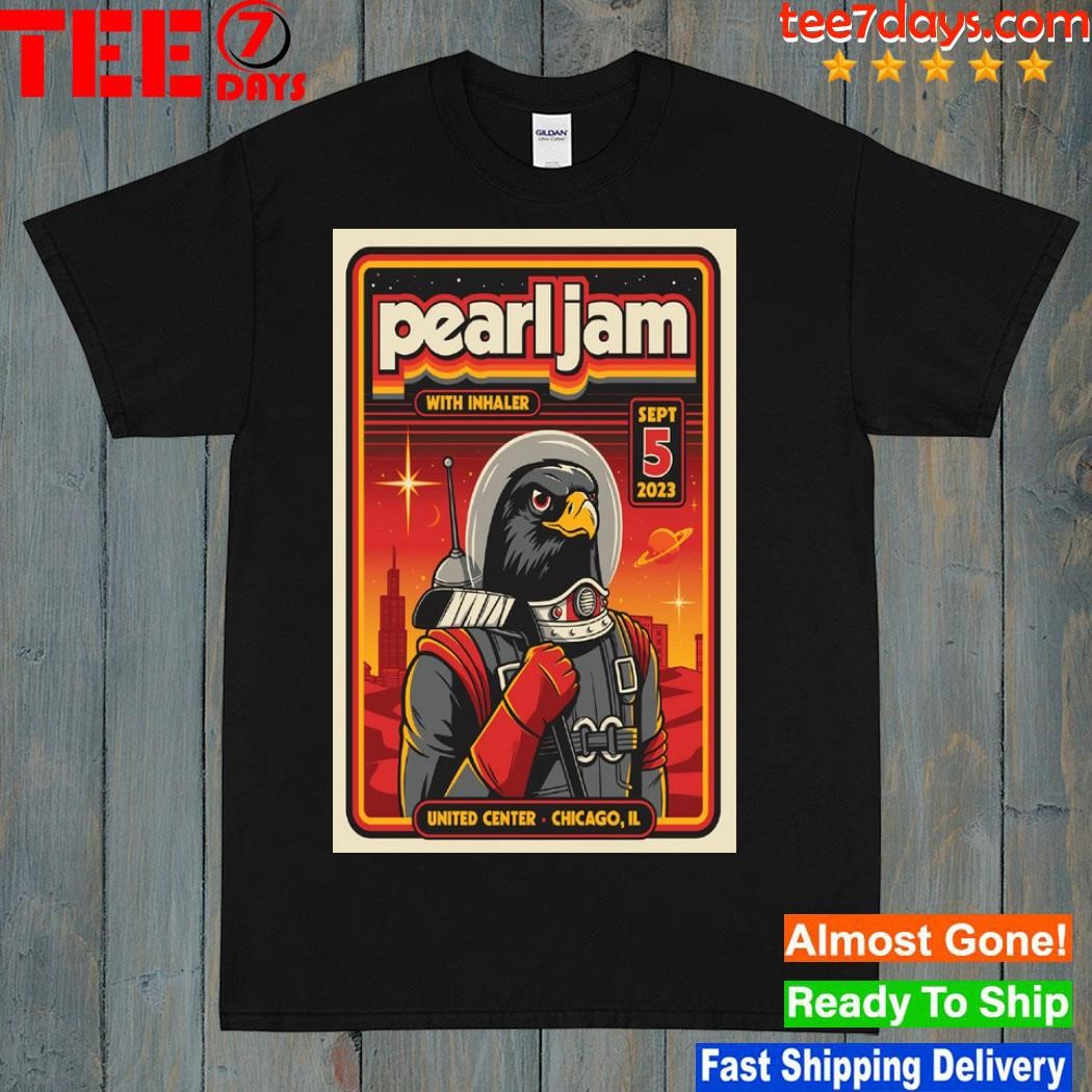 Pearl jam sept 5 2023 united center chicago il poster shirt