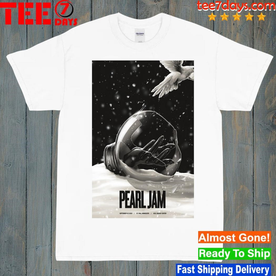 St. Paul mn september 2 2023 pearl jam tour poster shirt