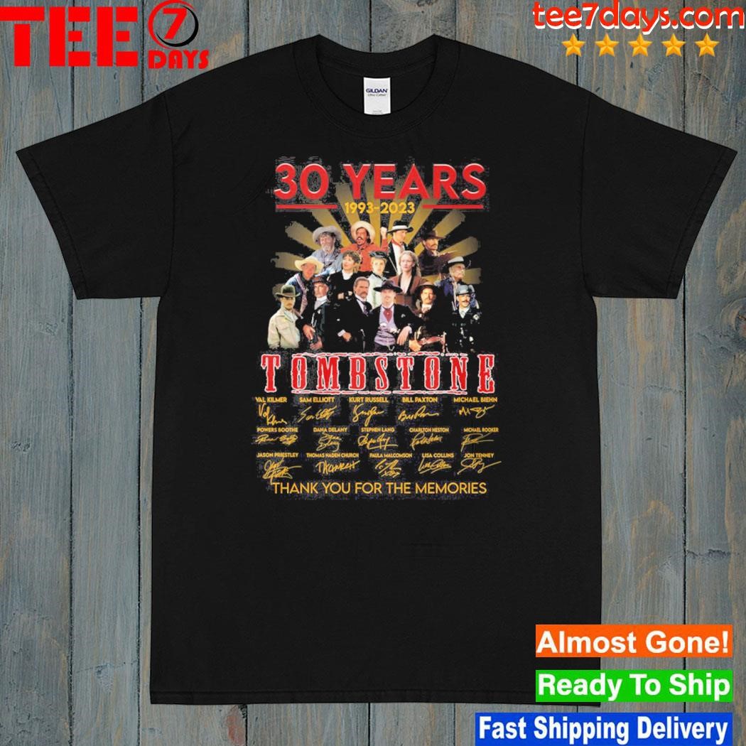 Tombstone 30 years 1993 2023 memories shirt
