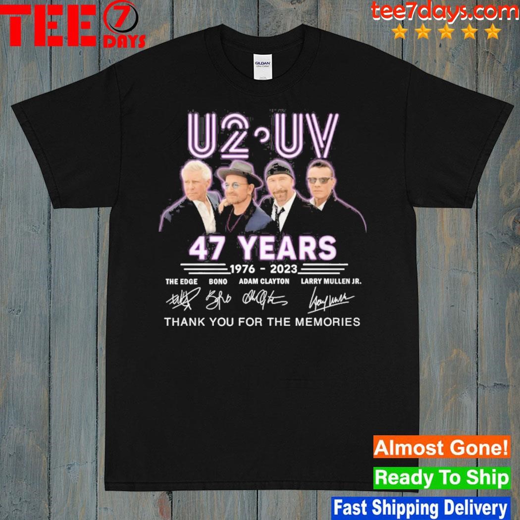U2_UV 47 Years 1976 – 2023 Thank You For The Memories shirt
