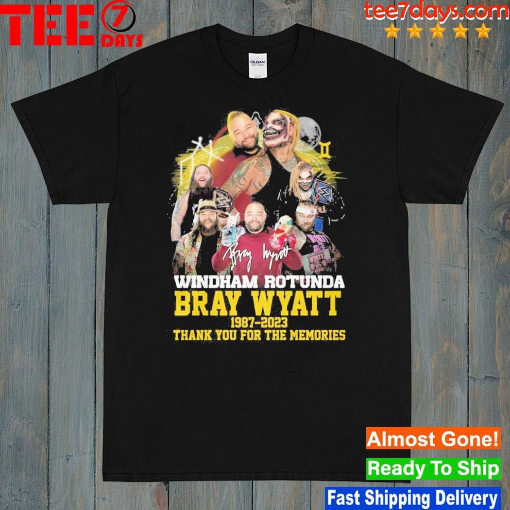 Windham Rotunda Bray Wyatt 1987-2023 Thank You For The Memories T-Shirt