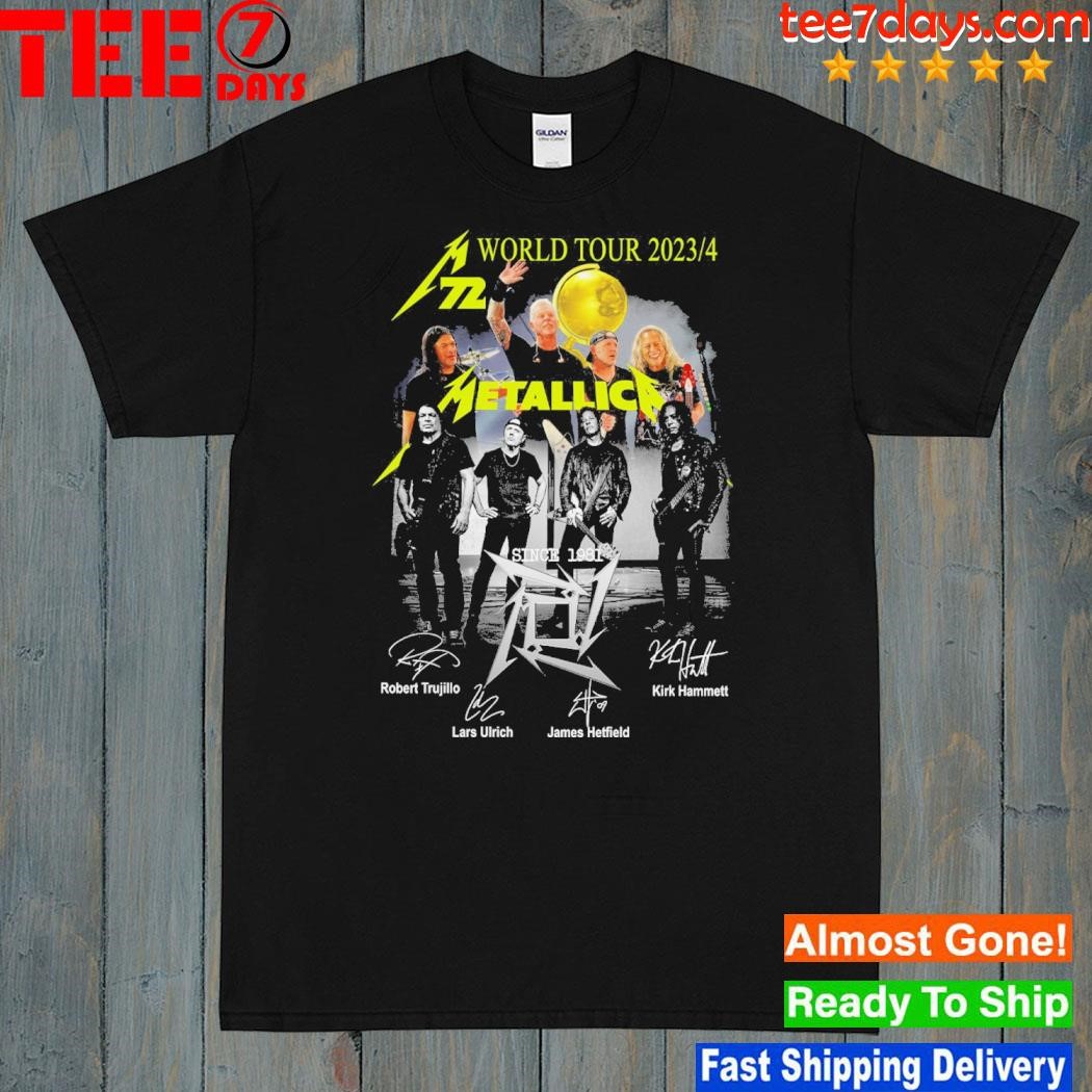 World tour 2023 metallica shirt