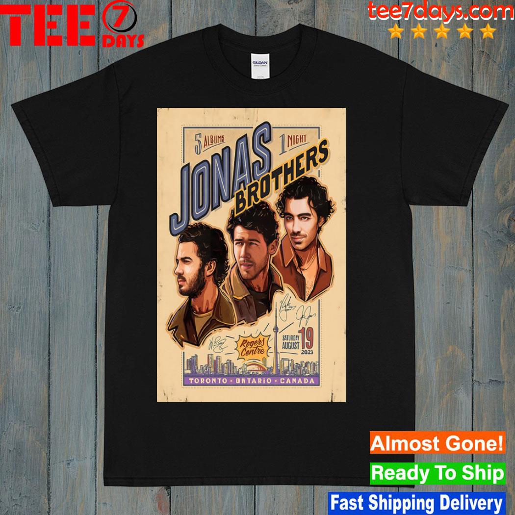 Jonas brothers 19 august event toronto poster shirt