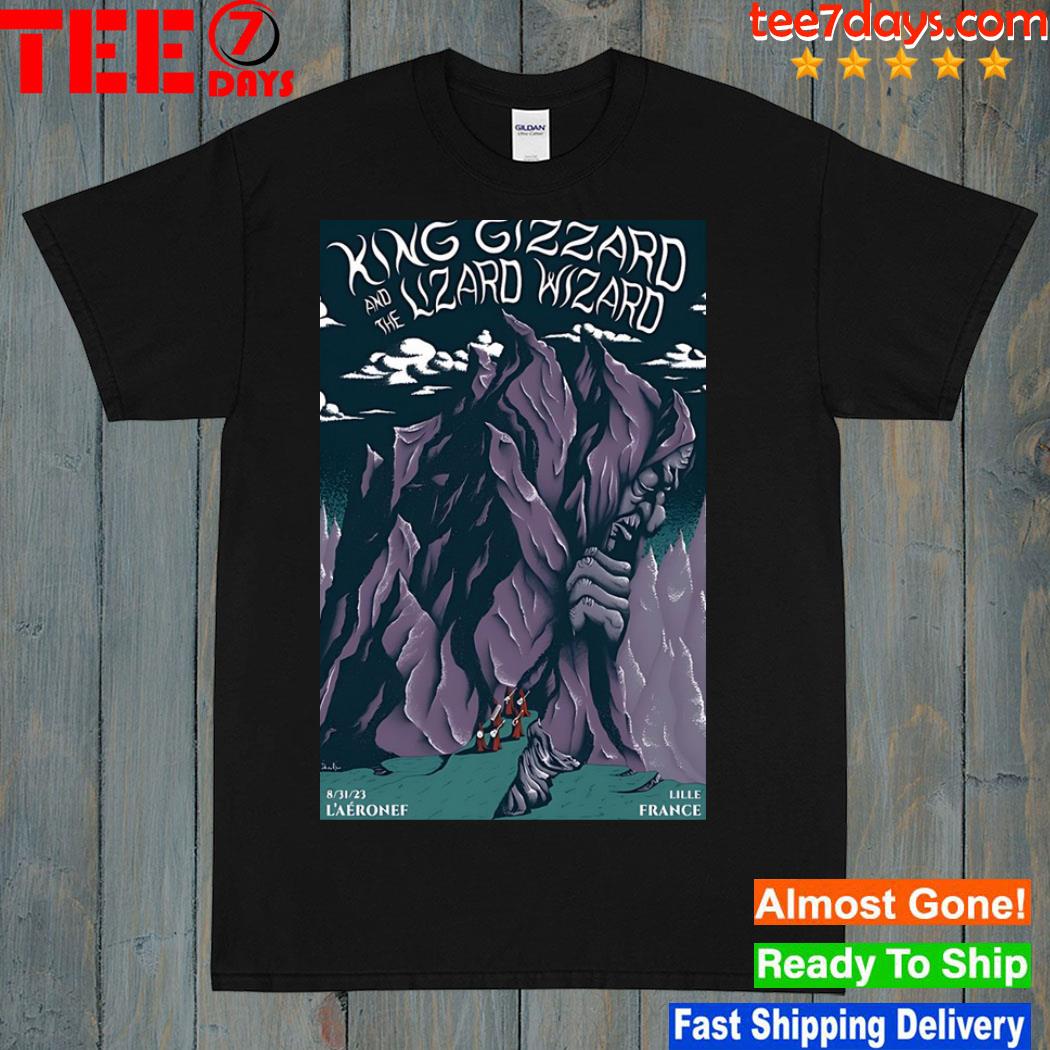 Lille France august 31 2023 king gizzard and the lizard wizard tour poster shirt