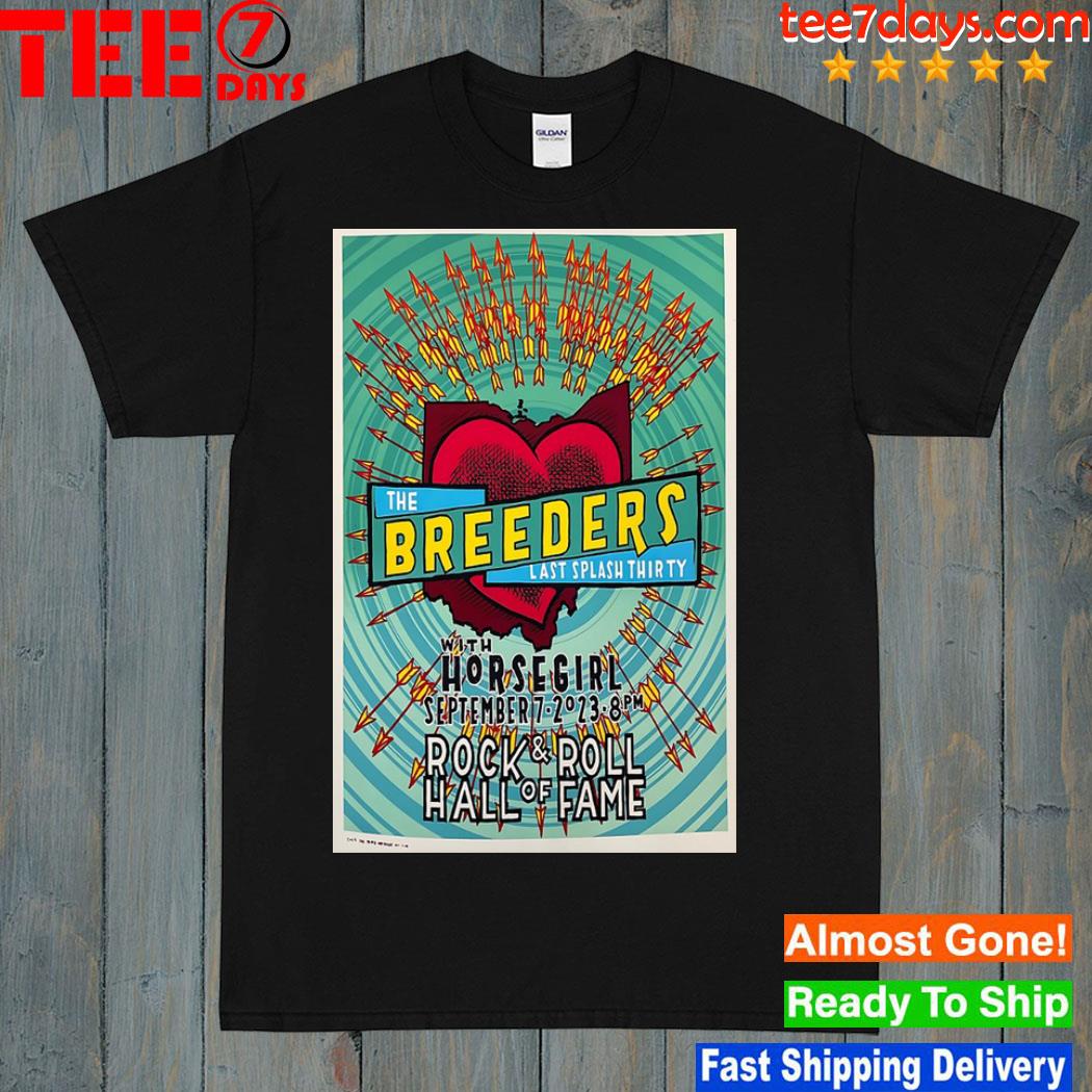The breeders september 07 Cleveland event poster shirt