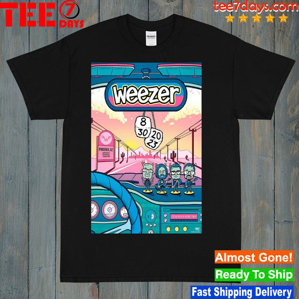 Weezer 30 august event phoenix poster shirt