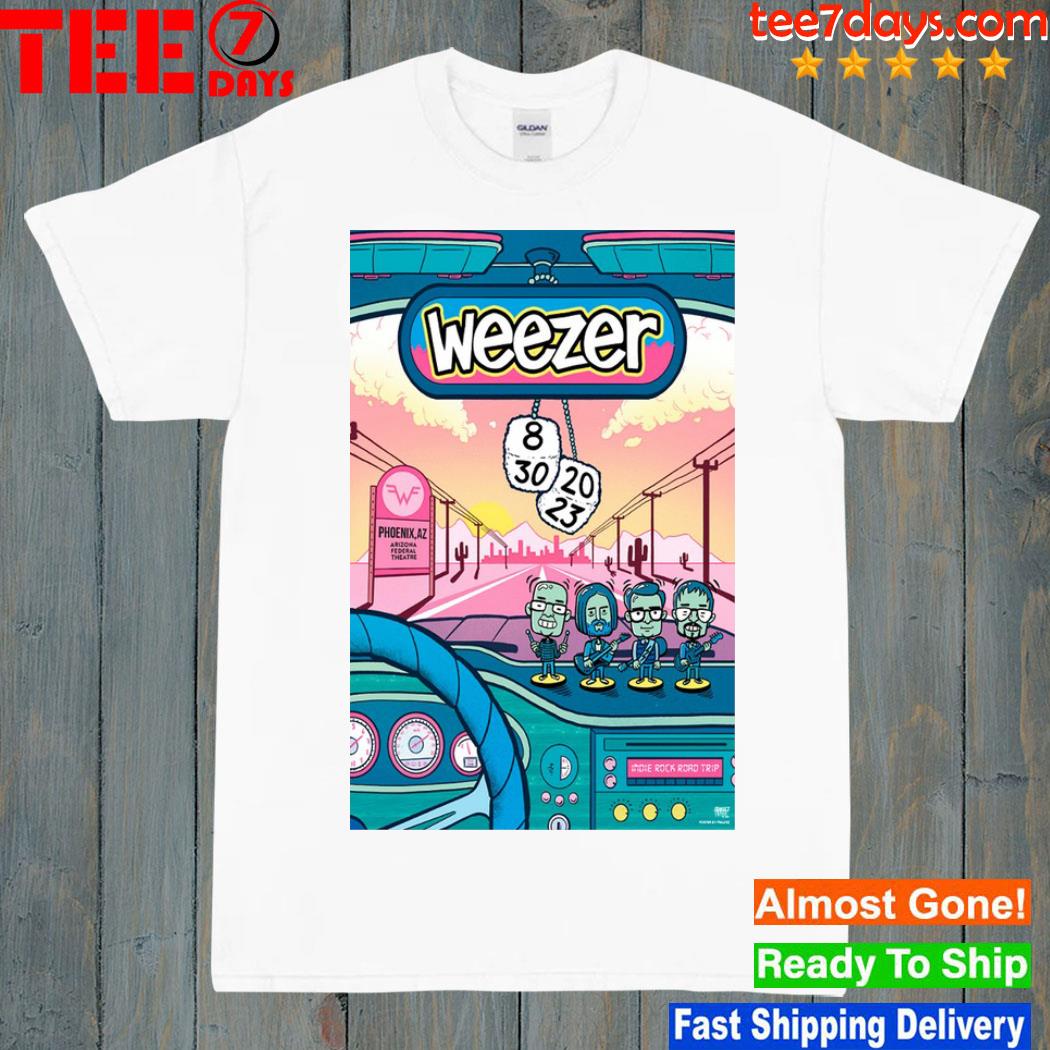 Weezer phoenix az 2023 poster shirt