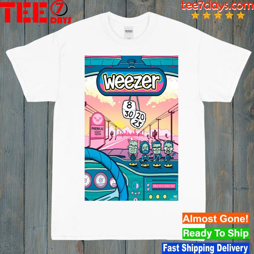 Weezer phoenix az Arizona financial theatre august 30 2023 shirt