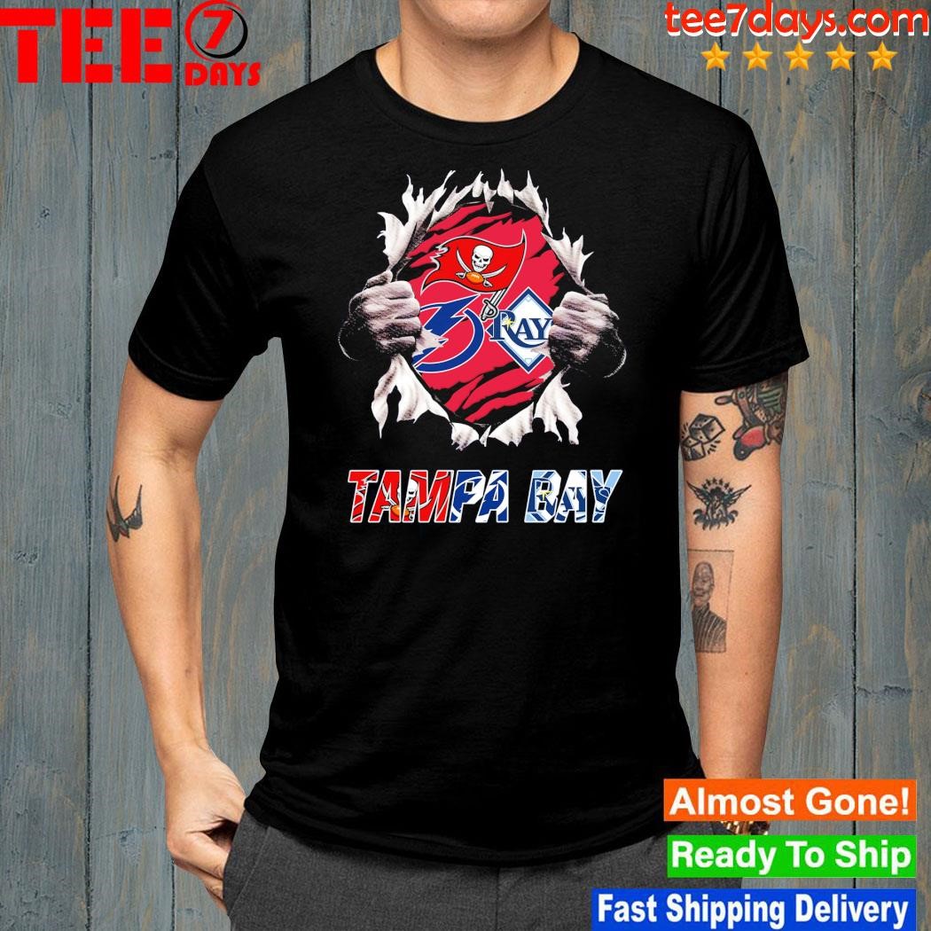 Blood Inside Me Tampa Bay Buccaneers And Tampa Bay Rays 2023 Shirt